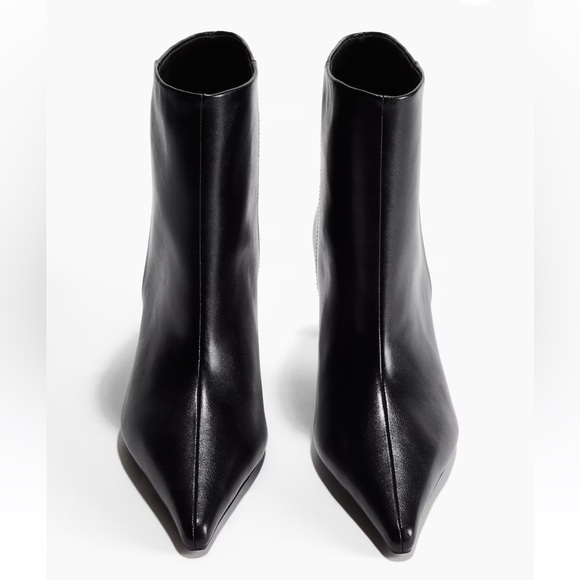🆕 NWT H&M HEELED BOOTS BLACK - Picture 2 of 5